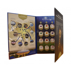 Official collector's album with commemorative medals of the 2018 FIFA World Cup
