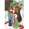 Folk dolls. Lovebirds