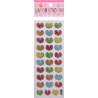 Sticker plastic holography silver "Heart"