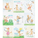 Paper stickers "Foxes"