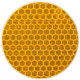 Reflective sticker, circle 5 cm, yellow