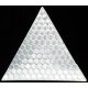 Reflective sticker, triangle 5x5 cm, white