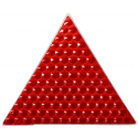 Светоотражающая наклейка, треугольник 5x5 см, красный, 10 шт.