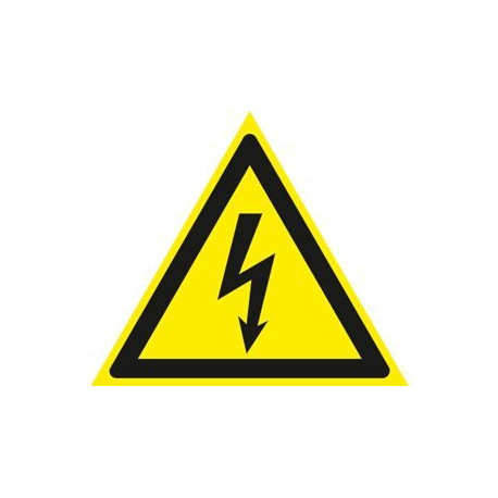 Self-adhesive sign HIGH VOLTAGE