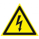 Self-adhesive sign HIGH VOLTAGE