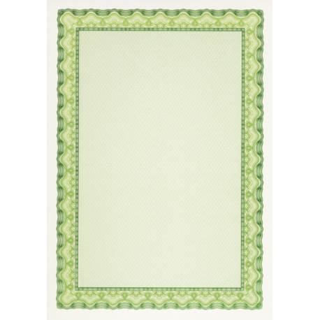 Бумага для сертификатов Decadry "Зеленая волна" (А4, 25 листов)