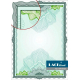 Paper for certificates green with openwork frame, A4, 25 pcs/pack