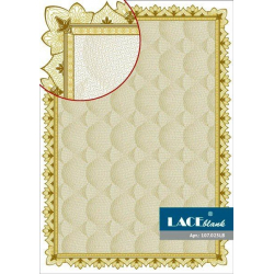 Certificate paper brown with openwork frame, A4, 25 pcs/pack