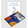 White labels, 210x297 mm, 1 pcs/sheet