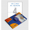 White labels, 210x297 mm, 1 pcs/sheet