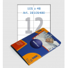 White labels, 210x297 mm, 1 pcs/sheet