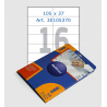White labels, 210x297 mm, 1 pcs/sheet