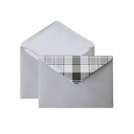 Envelope with checkered valve C6, "Blue"