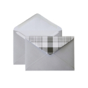 Envelope with checkered valve C6, "Gray"