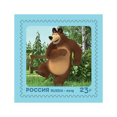 Почтовый конверт с маркой по России