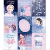 Paper stickers with coloring on the back "Snow stories", 11x15.5 cm