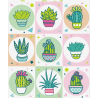 Stickers "Cacti", 11 × 16 cm