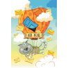 The cat-postman on the air ballon