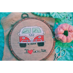 Embroidery. Bus.