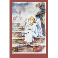 Angel on the steps