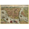 Стамбул, картограф - Георг Браун и Франц Хогенберг, 1572 г.