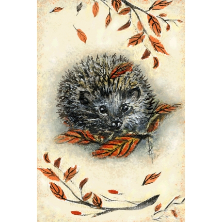 Hedgehog with branches